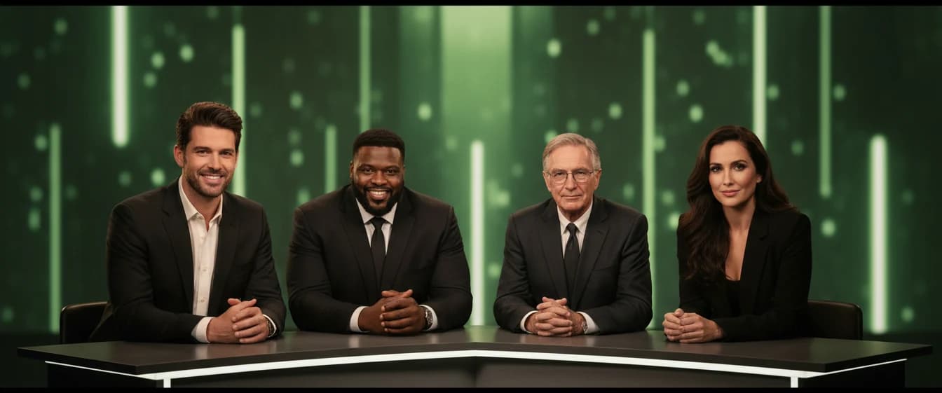 The Hot Mic crew live at the desk on draft night